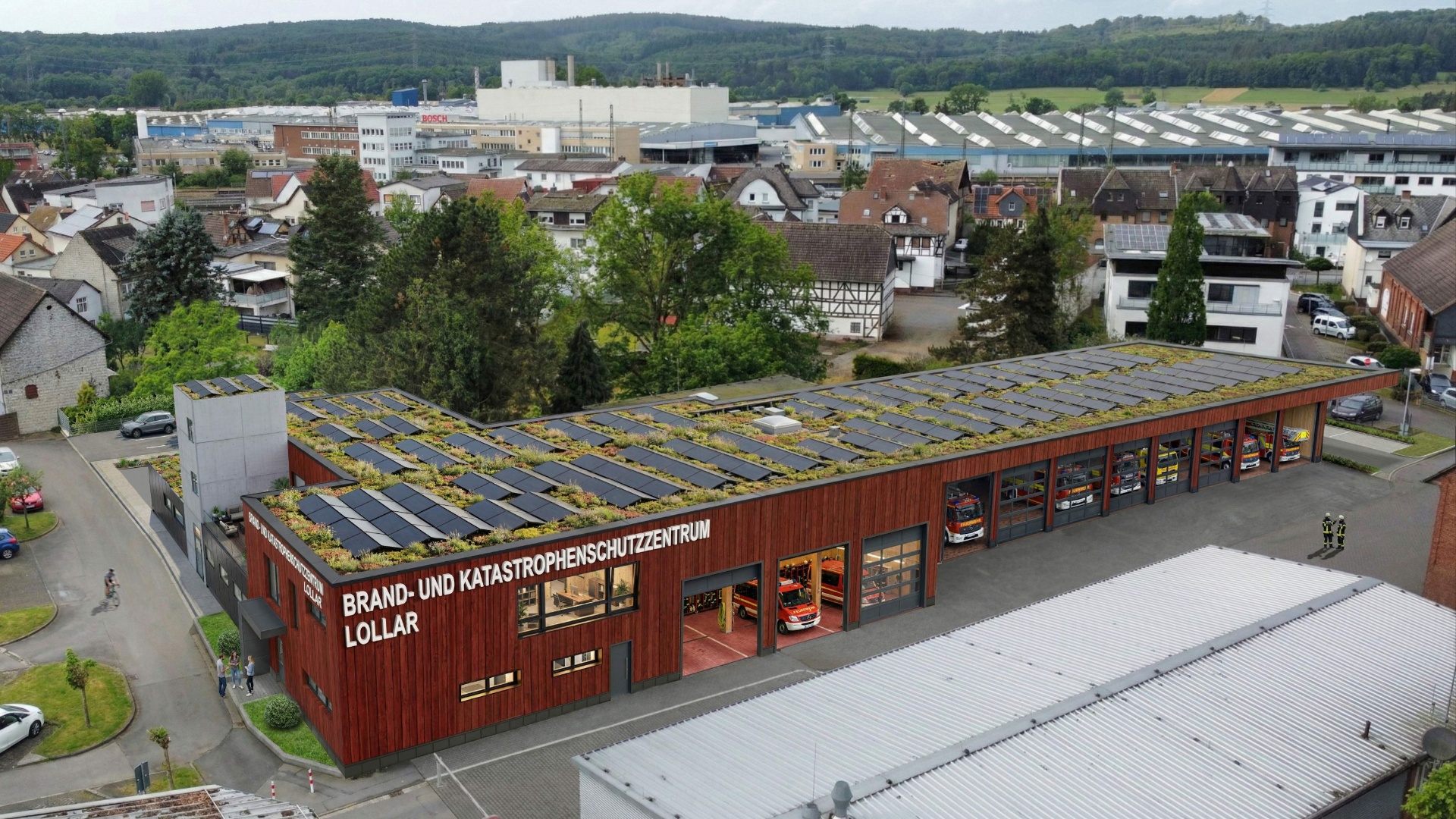 Außenansicht Feuerwehr Lollar, Visualisierung