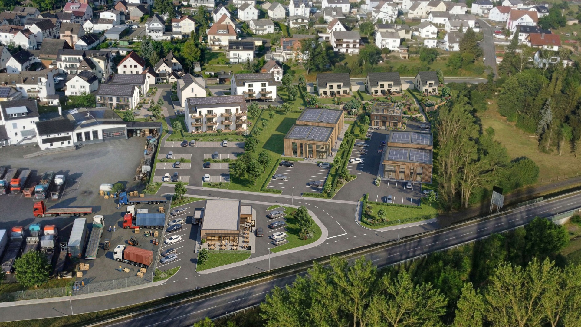 Gewerbegebiet Mainzlar, Visualisierung